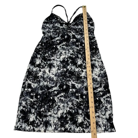 Athleta Women's Black and White Print Zumma Padded Swim Dress Size Medium - Picture 10 of 11